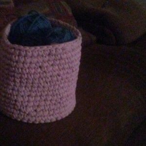 Crochet baskets